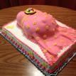 Pregnant Belly Cake - with Tweety 